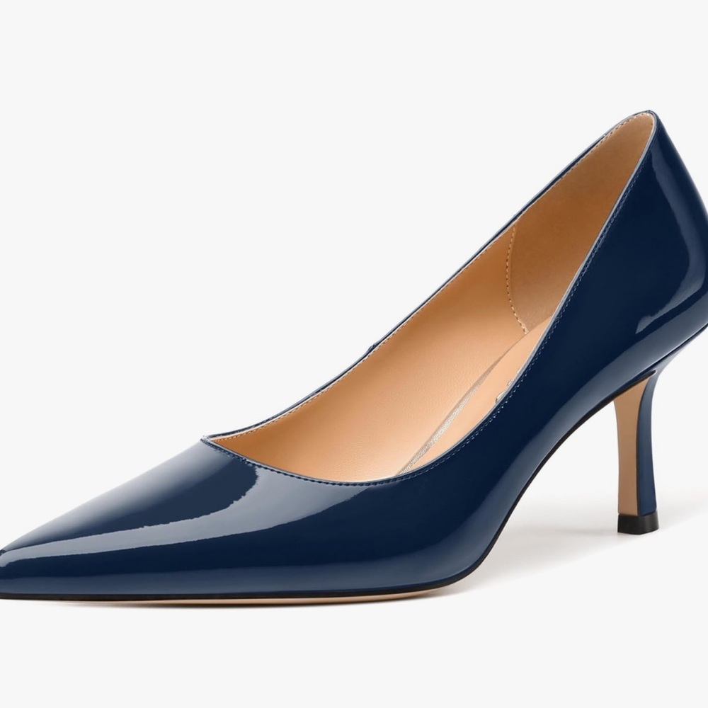 Chic Navy Blue Women's Heels